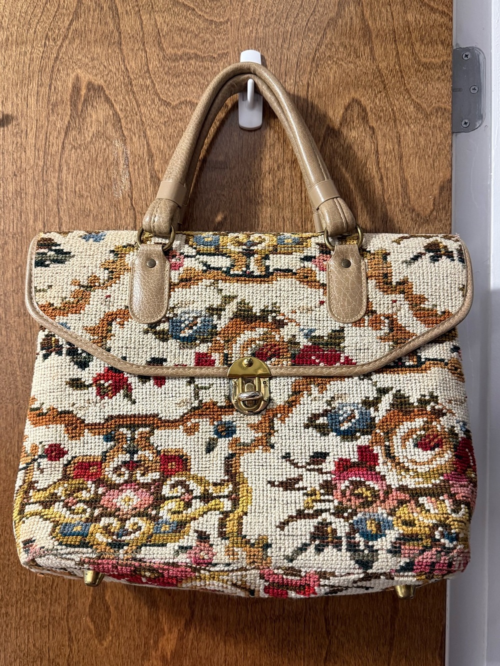 Jacklyn Tapestry Floral Top-Handle Satchel